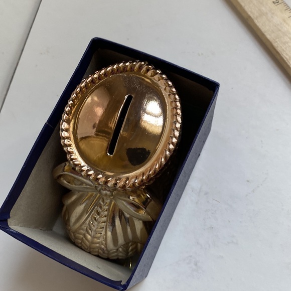 - Vintage Leonard Silver Plate Baby Boot Bank - Picture 9 of 9